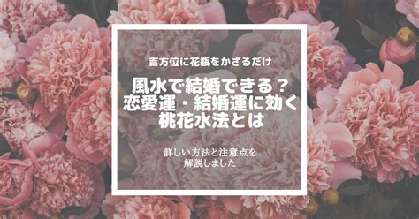 桃花 風水|風水で結婚できた！？桃花位を使った桃花水法で結婚。